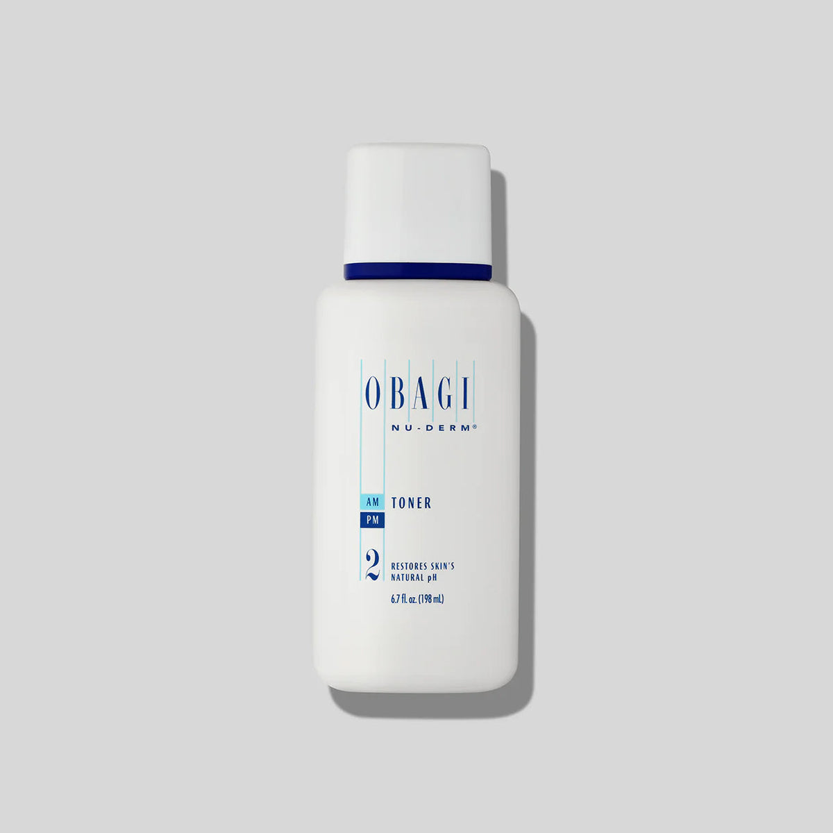 Obagi Nu-Derm Toner 200ml bottle, alcohol-free balancing toner for pore refinement