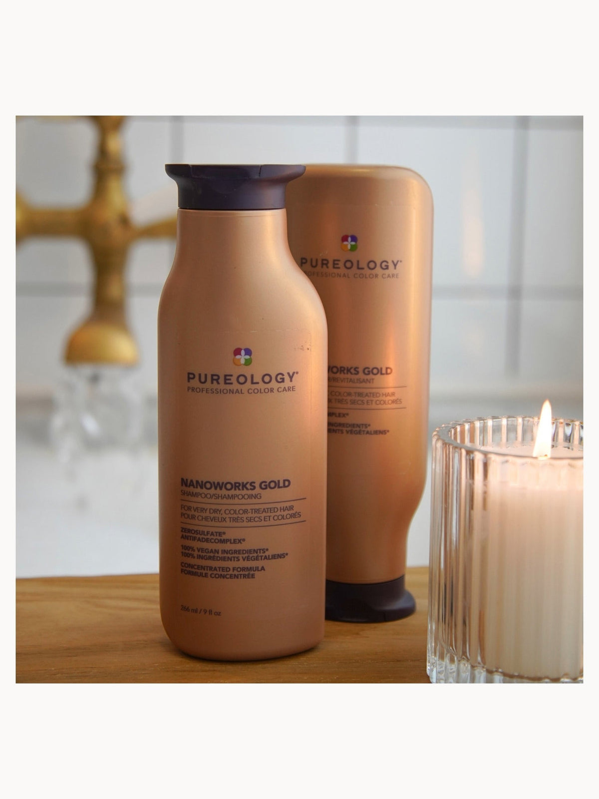Pureology Nanoworks Gold Shampoo 266ml – brand image 4