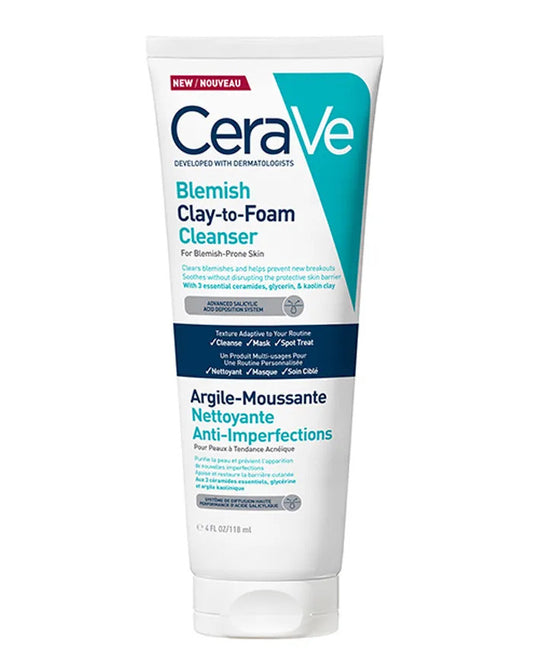 CeraVe Blemish Clay-To-Foam Cleanser 118ml