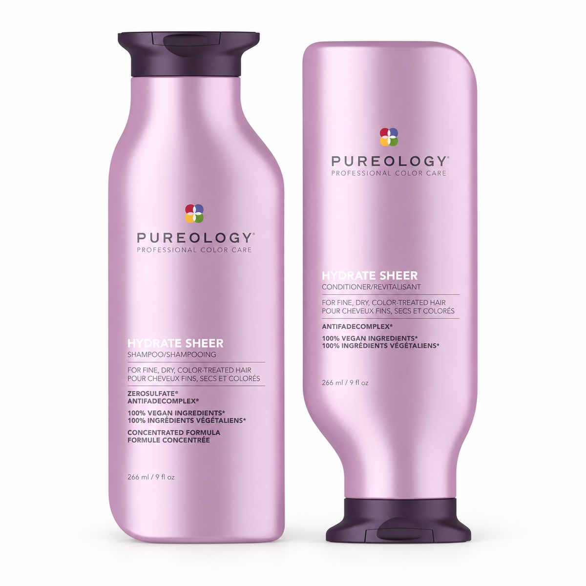 Pureology Hydrate Sheer Shampoo & Conditioner Duo 2 x 266ml — all included products
