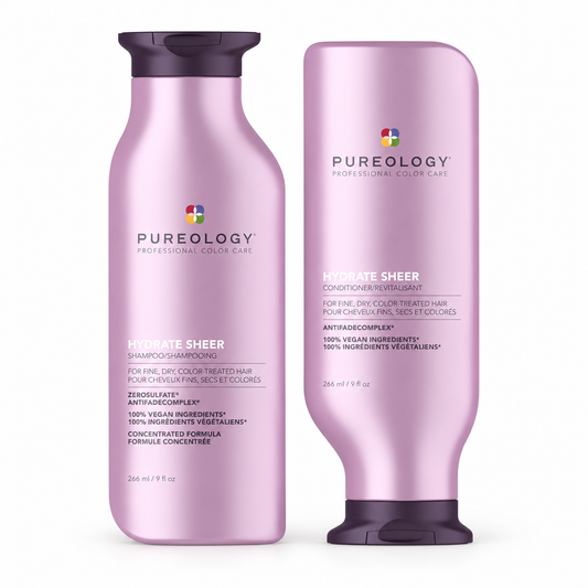 Pureology Hydrate Sheer Shampoo & Conditioner Duo 2 x 266ml — all included products
